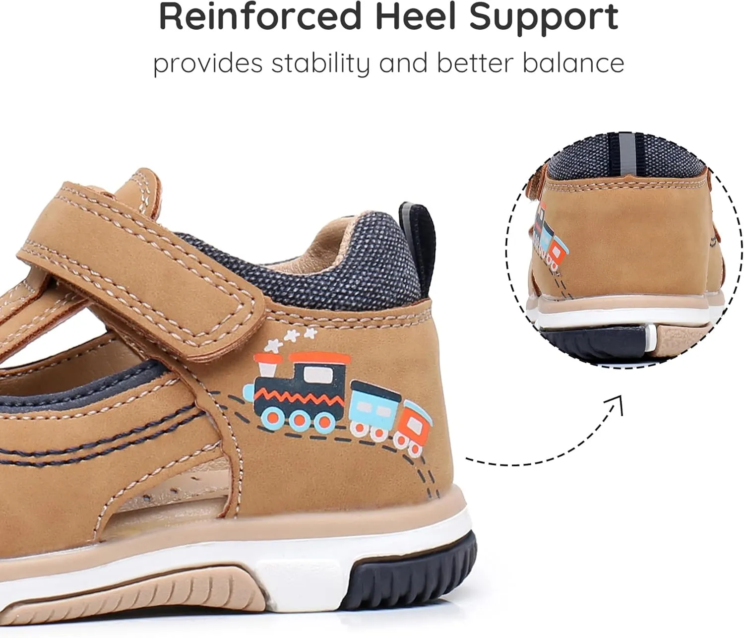 Blikcon Baby/Toddler Boys Sandals Closed Toe Summer Shoes with Soft Sole (Toddler/Little Kid)