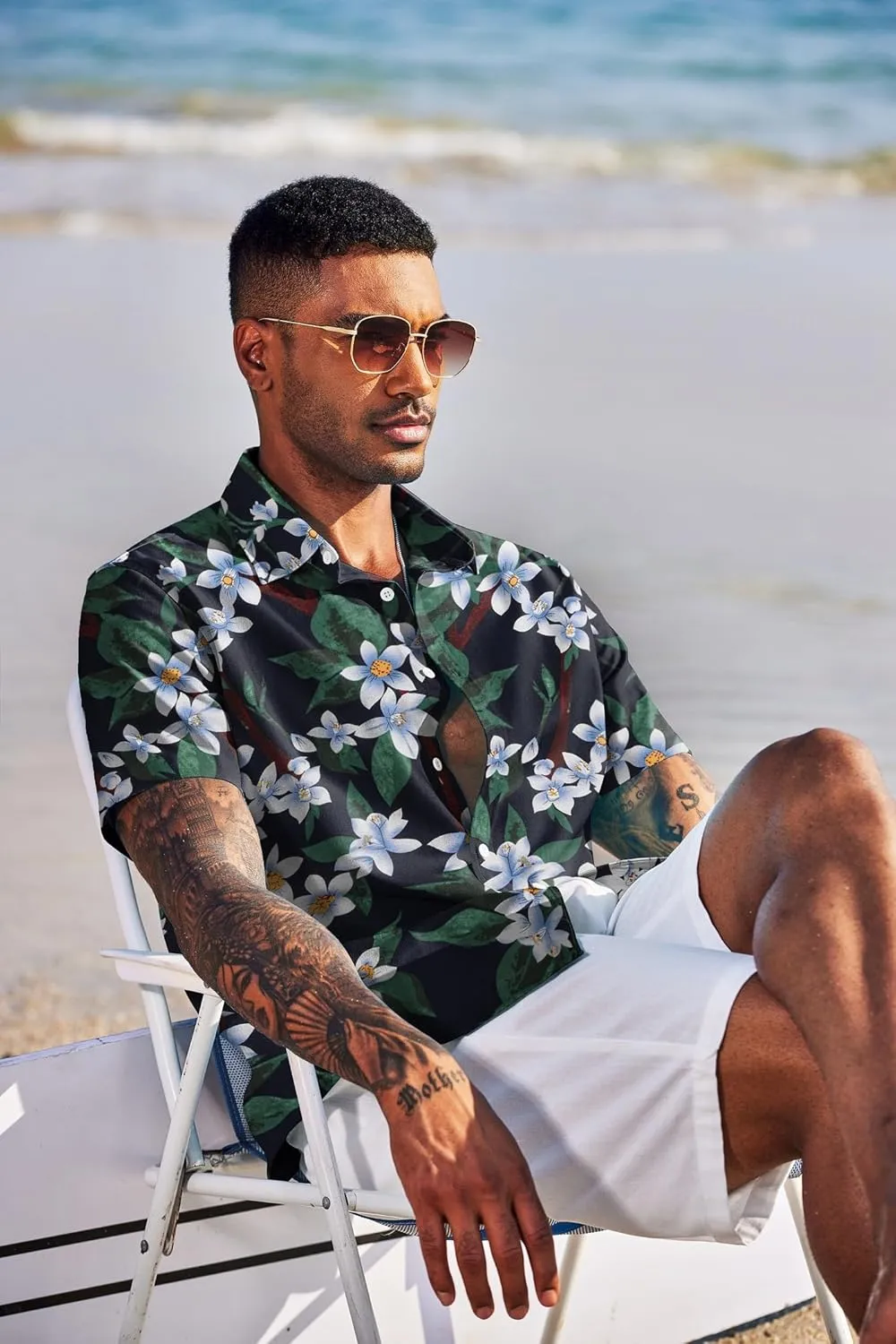 COOFANDY Men's Linen Casual Short Sleeve Shirt Button Down Summer Beach Wedding Shirts