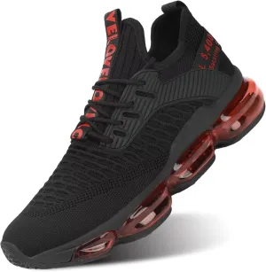 Men's Air Cushion Running Shoes Walking Jogging Fitness Gym Fashion Sneakers Lace Up Casual Comfortable Work Tennis Sport Athletic Trainers