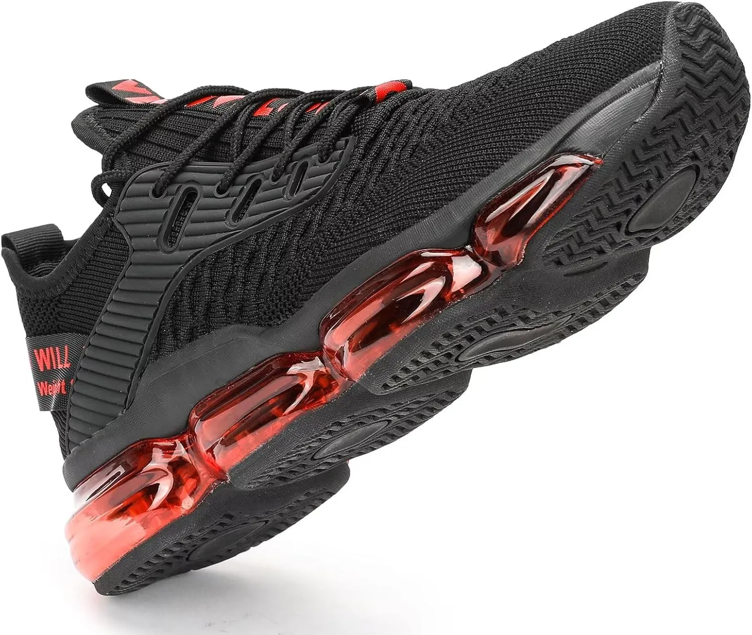Men's Air Cushion Running Shoes Walking Jogging Fitness Gym Fashion Sneakers Lace Up Casual Comfortable Work Tennis Sport Athletic Trainers