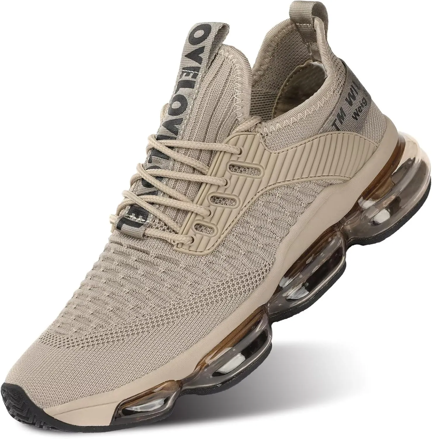 Men's Air Cushion Running Shoes Walking Jogging Fitness Gym Fashion Sneakers Lace Up Casual Comfortable Work Tennis Sport Athletic Trainers