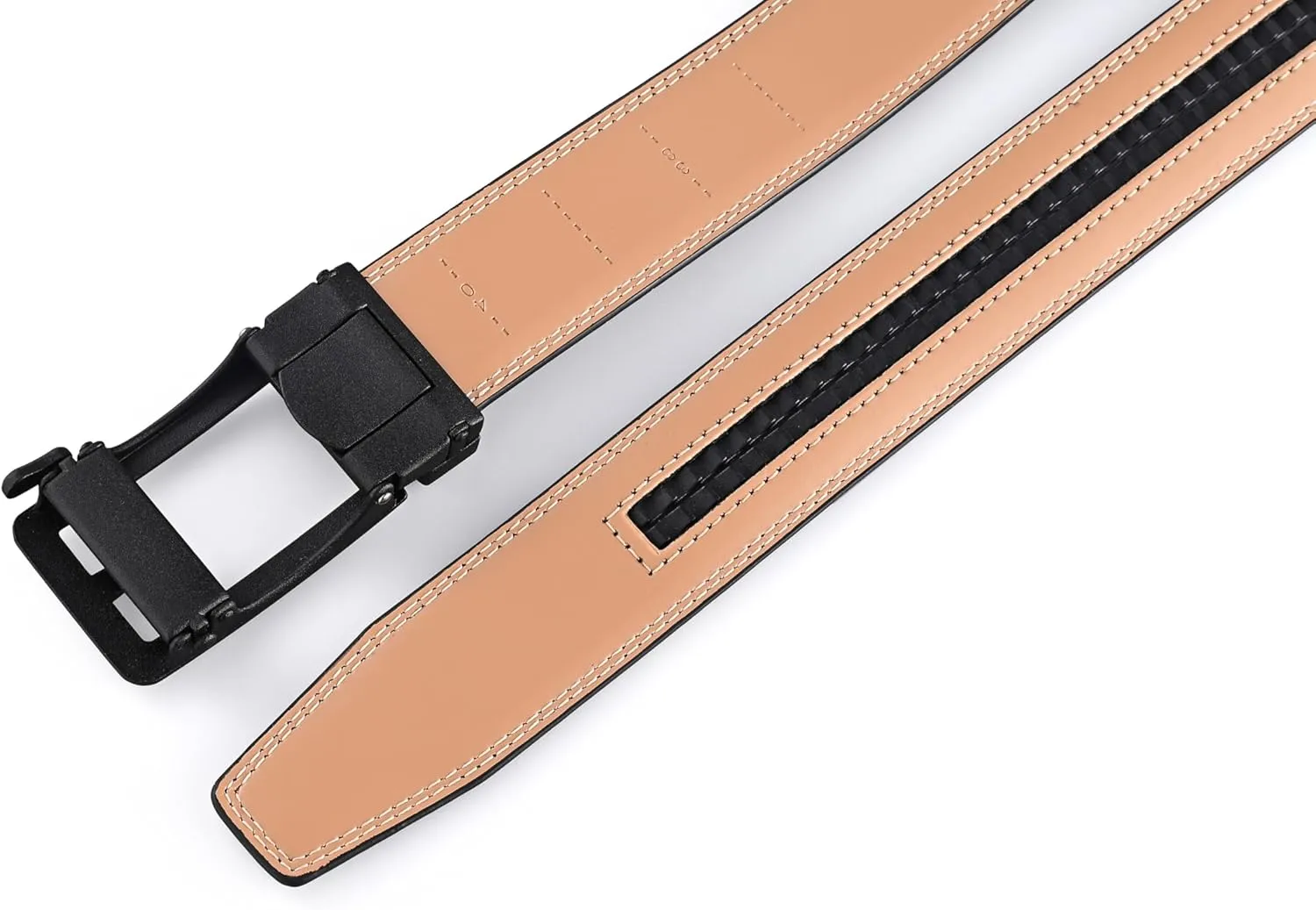 Men's Belt, Ratchet Dress Casual Belt with Adjustable Automatic Buckle Trim to Fit