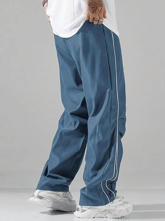 Men's Y2K Baggy Sweatpants Parachute Pants Wide Leg Vintage Track Pants Casual Streetwear