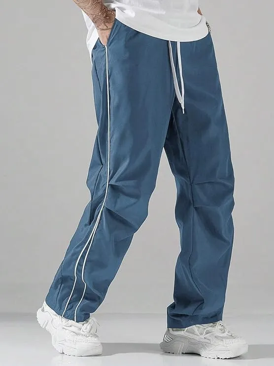 Men's Y2K Baggy Sweatpants Parachute Pants Wide Leg Vintage Track Pants Casual Streetwear